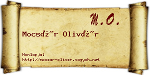 Mocsár Olivér névjegykártya